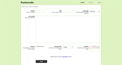 Desktop Screenshot of pastecode.org