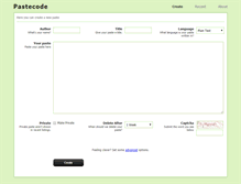 Tablet Screenshot of pastecode.org